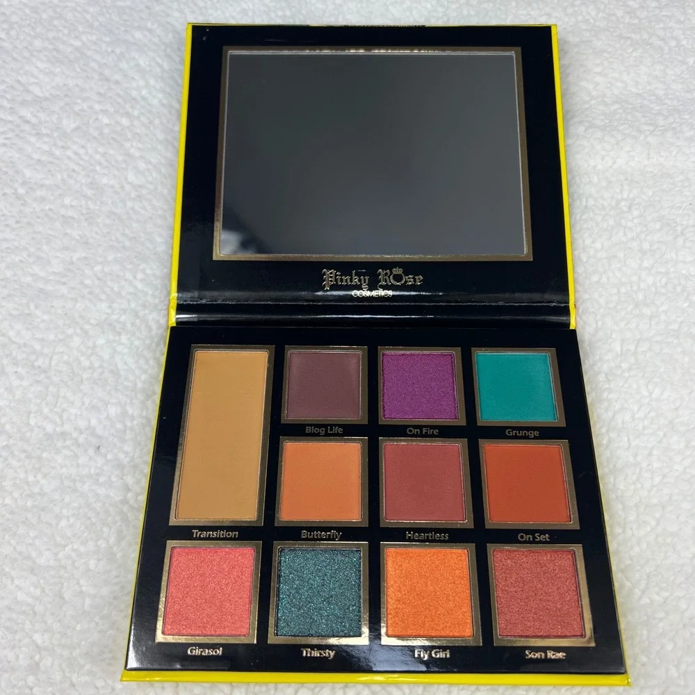 Pinky Rose Cosmetics Sunflower Eyeshadow Palette Cruelty‎ Free Makeup Beauty Y2K